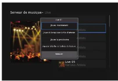 DENON AVCX6700H - Parcourez la musique sur votre PC/NAS et sélectionnez une musique à lire. - 2