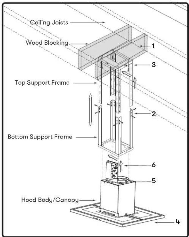 Zephyr Verona ZVNE42BG - Hood Preparation - 2