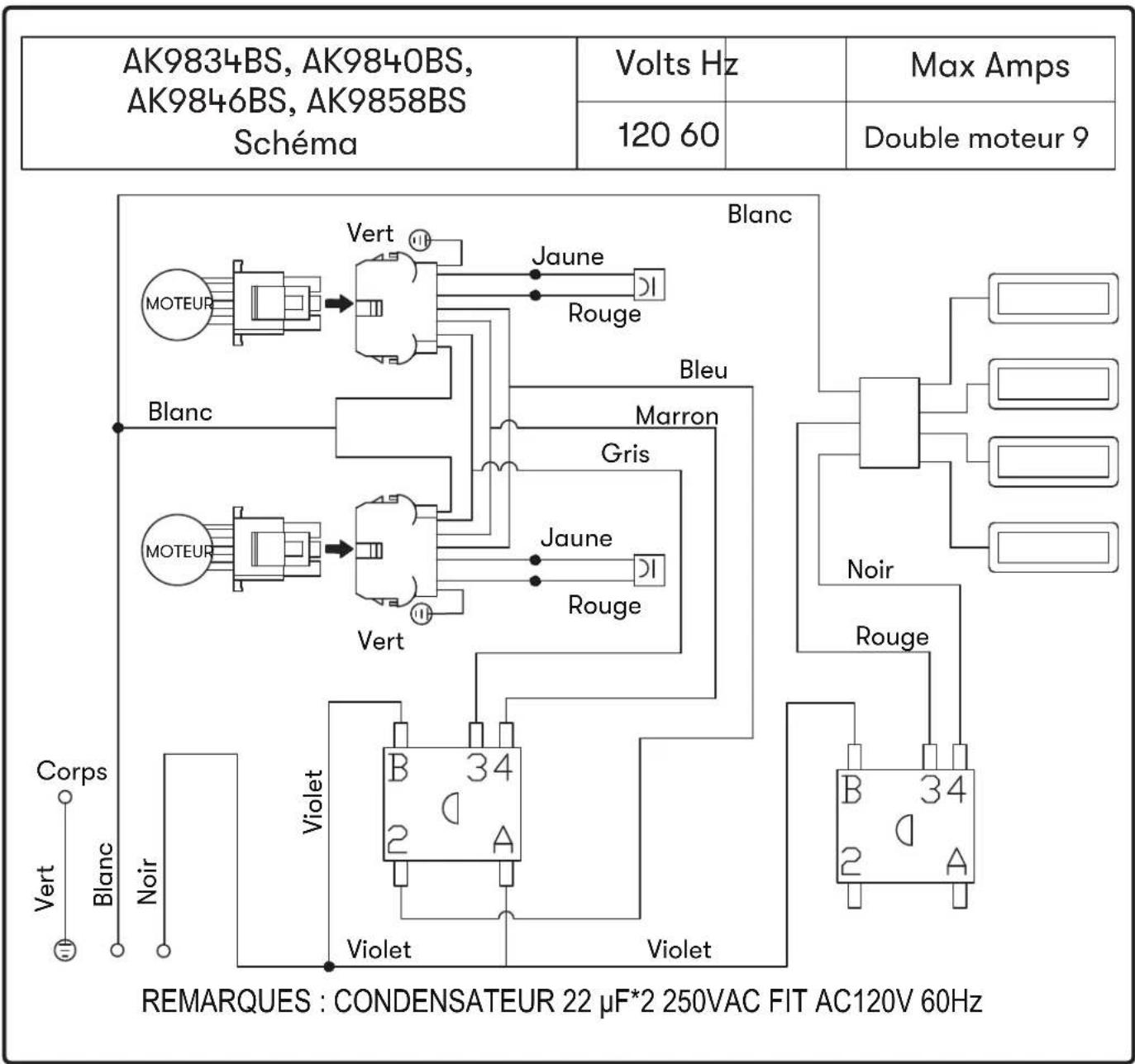 Zephyr Spruce AK9858BS - Retrait de la LED, FIG. E - 2