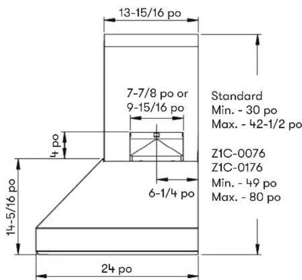 Zephyr Titan AK7660BS - Specifications de la hotte - 2