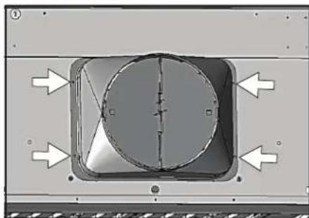 Zephyr Titan AK7660BS - Conversion de conduits horizontalaux à double soufflante - 4