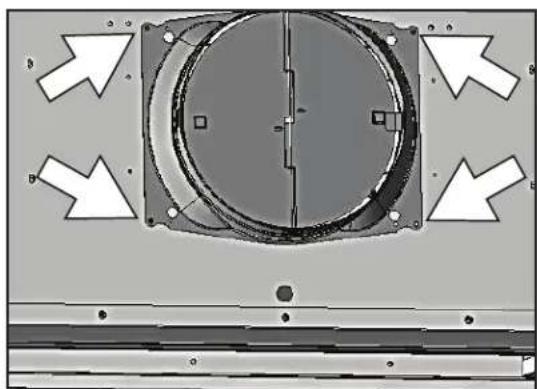 Zephyr Titan AK7660BS - Conversion de conduits horizontally - 3
