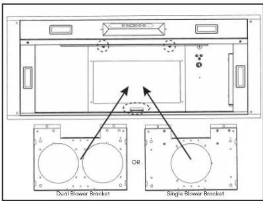 Zephyr Tornado III AK8300BSX - AK8300BSX Single &amp; Dual Internal Blower Installation - 1