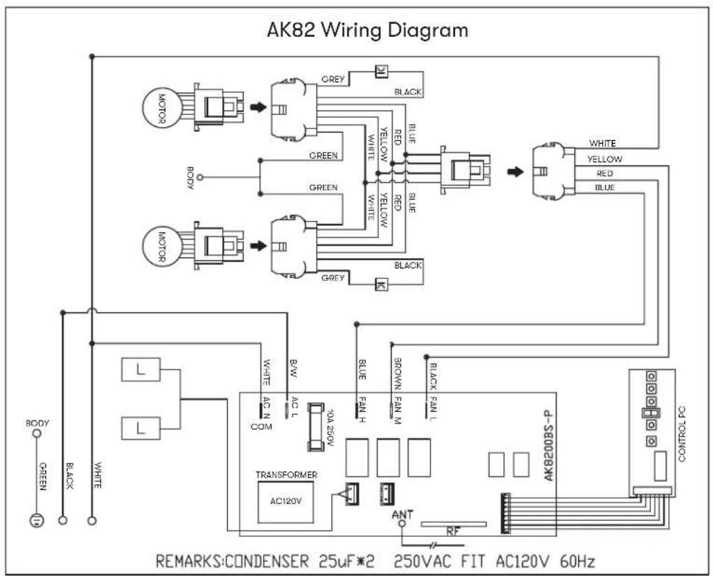Zephyr Tornado III AK8300BSX - LED Removal (FIG. G): - 2
