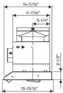 Zephyr Tornado III AK8300BSX - Hood Specifications - 3
