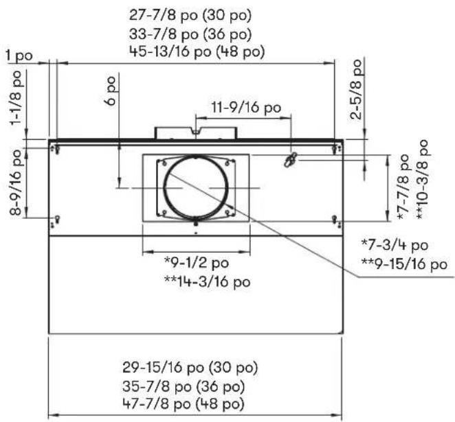 Zephyr Tidal II AK7448AS - Spécifications de la hotte - 1