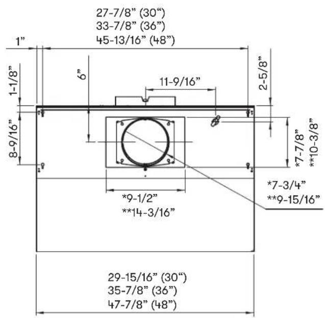 Zephyr Tidal II AK7448AS - Hood Specifications - 1