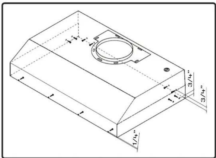 Zephyr Monsoon Mini II AK9546AS - Mounting the Hood - 1