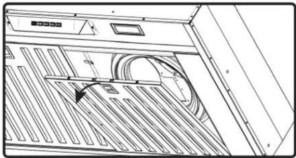 Zephyr Monsoon Mini II AK9546AS - Removing Hybrid Baffle Filters (FIG. F): - 1