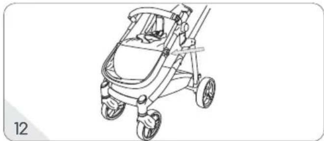Osann Olé - SPORTWAGENAUFSATZ / BUGGY / POUSSETTE / PASEANTE / PASSEGGINO / WANDELAAR / SPORTOVNÍ KORBA / SPACEROWNIK / NADSTAVEC NA ŠPORTOVÝ KOČÍK - 15