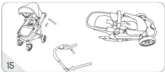 Osann Olé - SPORTWAGENAUFSATZ / BUGGY / POUSSETTE / PASEANTE / PASSEGGINO / WANDELAAR / SPORTOVNÍ KORBA / SPACEROWNIK / NADSTAVEC NA ŠPORTOVÝ KOČÍK - 10