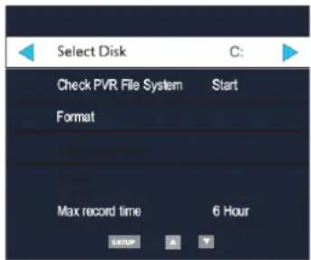 Soundmaster KTD1020 - MENU DEL FILE SYSTEM PVR - 1