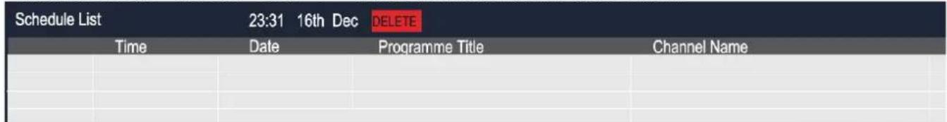 Soundmaster KTD1020 - Eine Aufnahme im EPG einrichten - 2