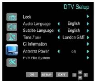 Soundmaster KTD1020 - DTV Einstellungen - 1
