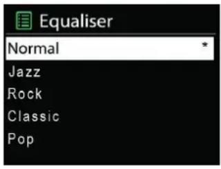 Equaliser Normal Jazz Rock Classic Pop