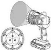 Sun Joe 24V1500FLCT - Switch Between the Light Modes - 3