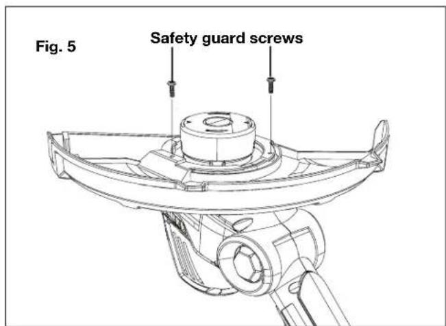 Sun Joe 24VST14BCT - Fitting the Safety Guard - 2
