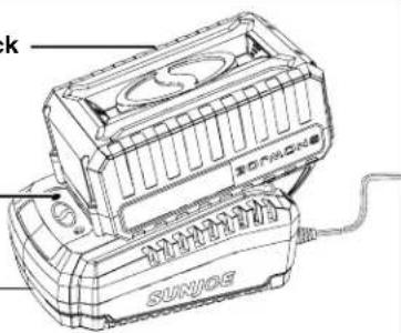 Sun Joe 24VST14BCT - Charging the Battery - 6