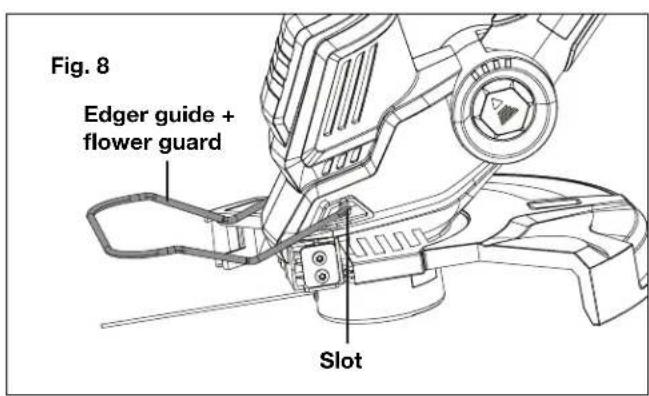 Sun Joe 24VST14BCT - Fitting the Edgeg Guide + Flower Guard - 2