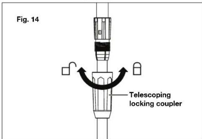Sun Joe 24VST14BCT - Telescoping Pole Adjustment - 1