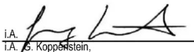 i.A. f i.A. g. Koppenstein,