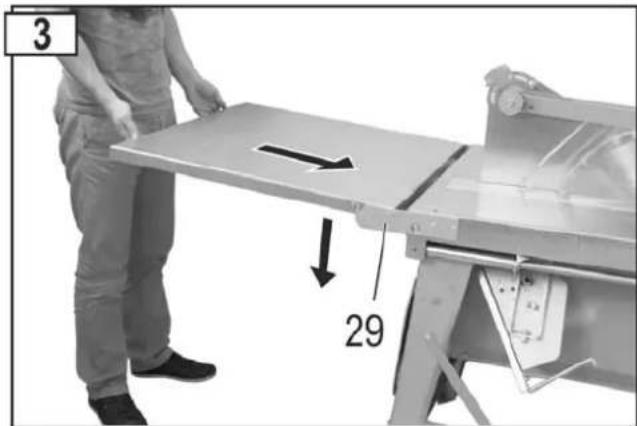 Lescha CPFL 500 - Rabatarea opritorului longitudinal - 2