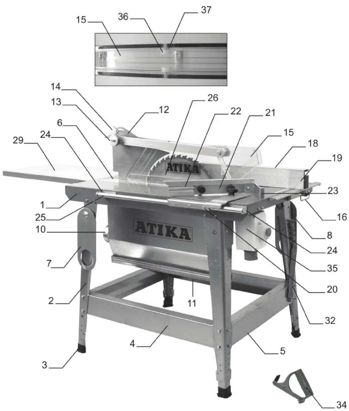 ATIKA BTU 450 - Spare parts - 1