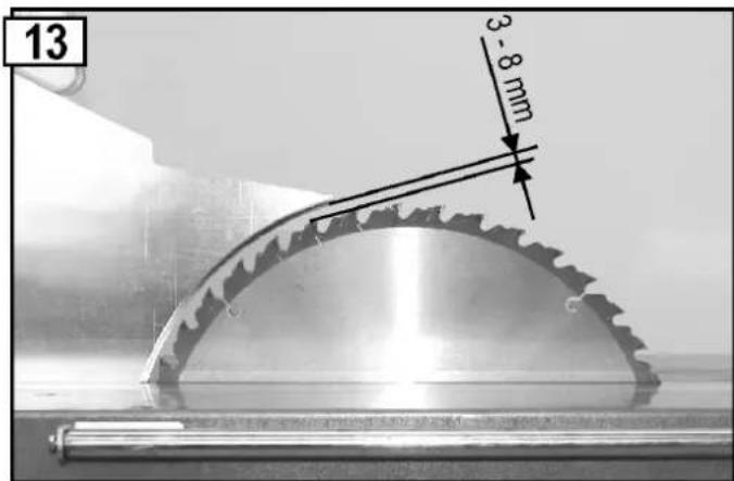 ATIKA BTU 450 - Blade guard adjustments - 1