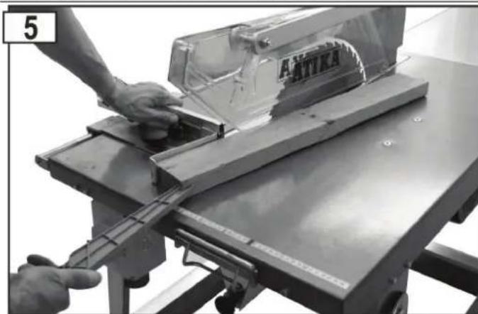 ATIKA BTU 450 - Cutting wedges using the wedge cutting stop - 1