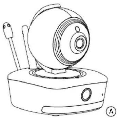 Reer BabyCam XL 80440 - Contenuto della confezione Set 80440 (videocamera/display) - 1