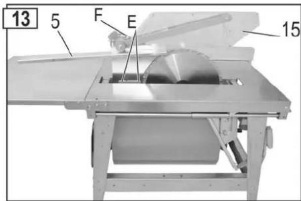 Lescha CPHL 500 - Changing the saw blade - 3