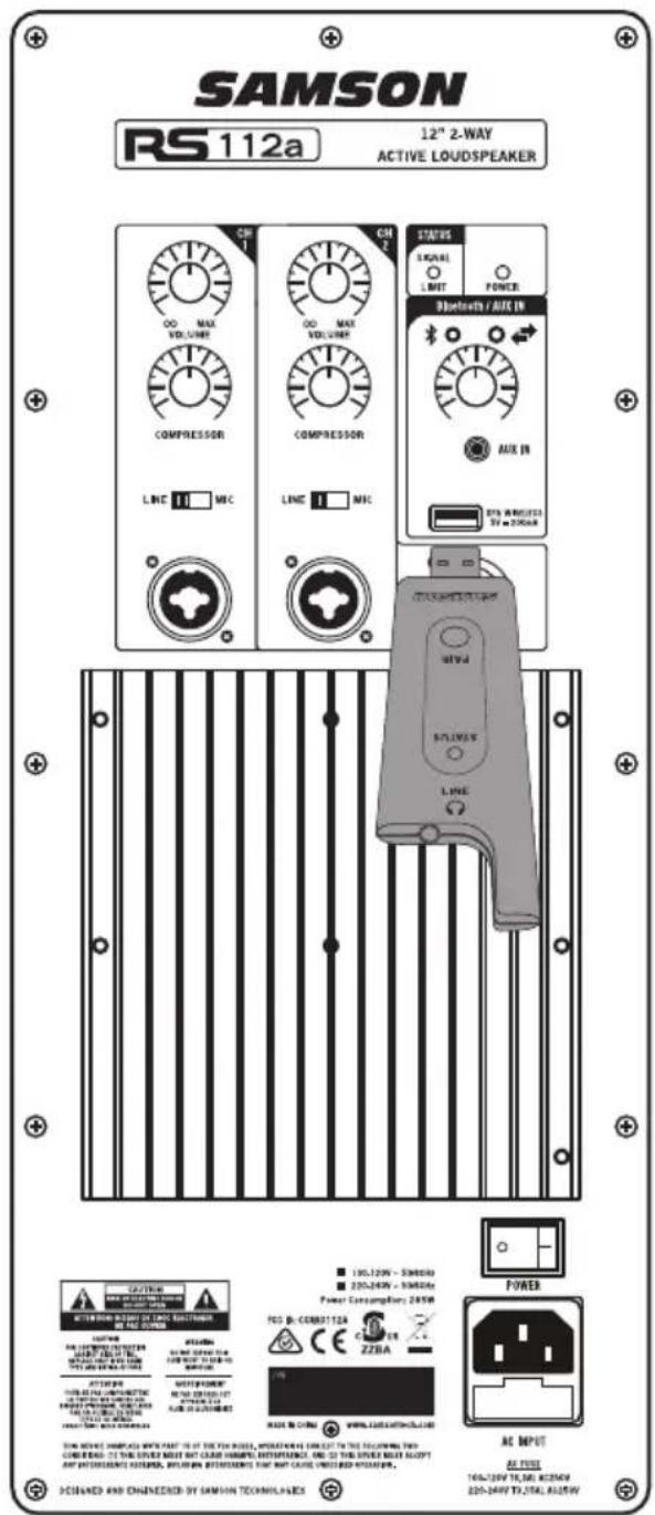 SAMSON RS115A - Collegamento del microfono wireless XPD (venduto separatamente) - 1