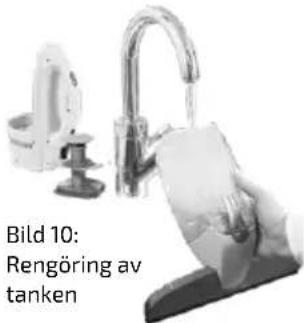 Bild 10: Rengöring av tanken
