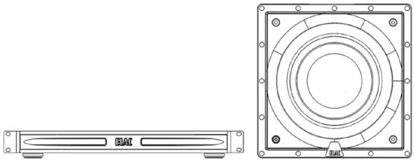 ELAC IWS10EQ - IW-S10EQ AKTIVER IN-WALL SUBWOOFER - 1