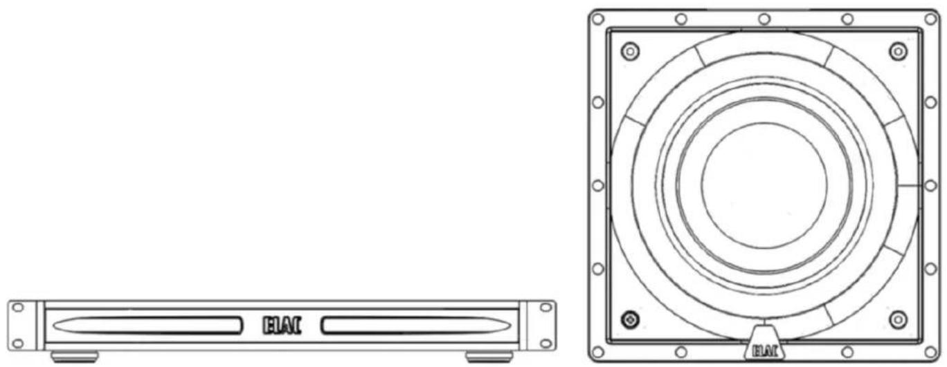 ELAC IWS10EQ - ENCEINTE AMPLIFIÉE D'EXTRÊMES BASSES À ENCASTRER IW-S10EQ - 1