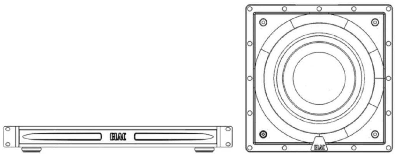 ELAC IWS10EQ - IW-S10EQ IN-WALL POWERED SUBWOOFER - 1
