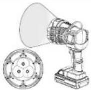 Sun Joe 24V1500FLLTE - Cambio de modo de luz - 6