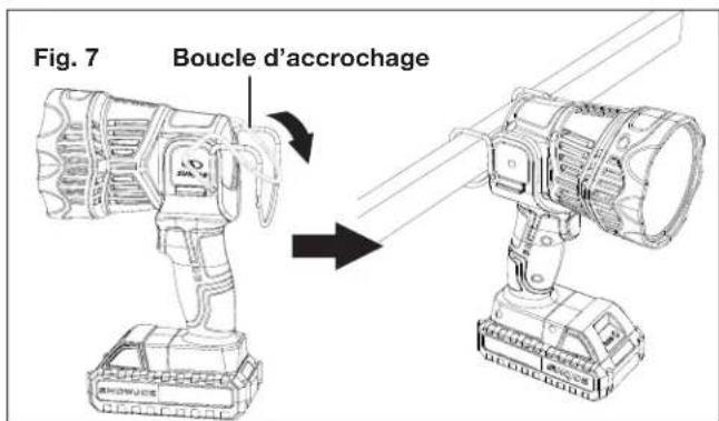 Sun Joe 24V1500FLLTE - Boucle d'accrochage - 2