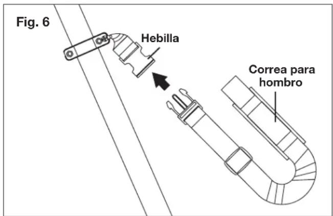 Fig. 6 Hebilla Correa para hombro