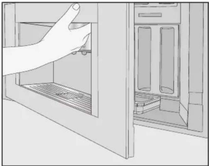 MIELE CVA 7370 - Nettoyage de l'intérieur de la machine à café, de la partie intérieure de la porte et du bac d'égouttage - 2