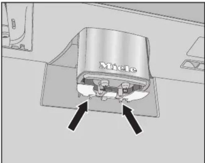 MIELE CVA 7370 - Nettoyer le détecteur du bord de la tasse - 1