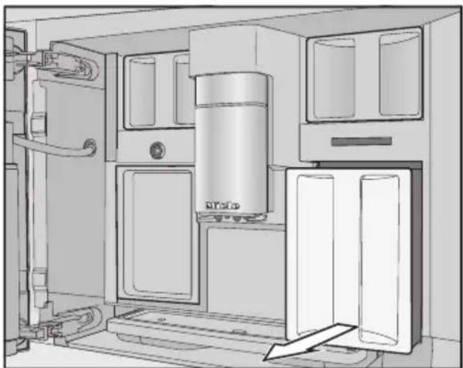 MIELE CVA 7370 - Remplissage du réservoir à grains de café - 4