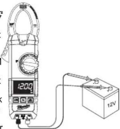 MILWAUKEE 223620 - ⚠️DANGER To avoid electrical shock: Never make measurement on a circuit in which voltage over DC600V exists. Do not use with the Battery Cover removed. - 1