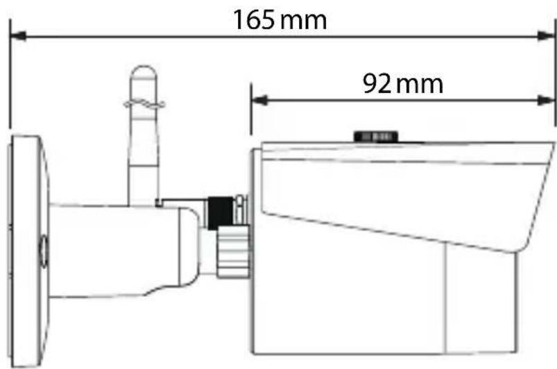 Burg Wächter BURGcam BULLET 3040 - Dimensões - 1