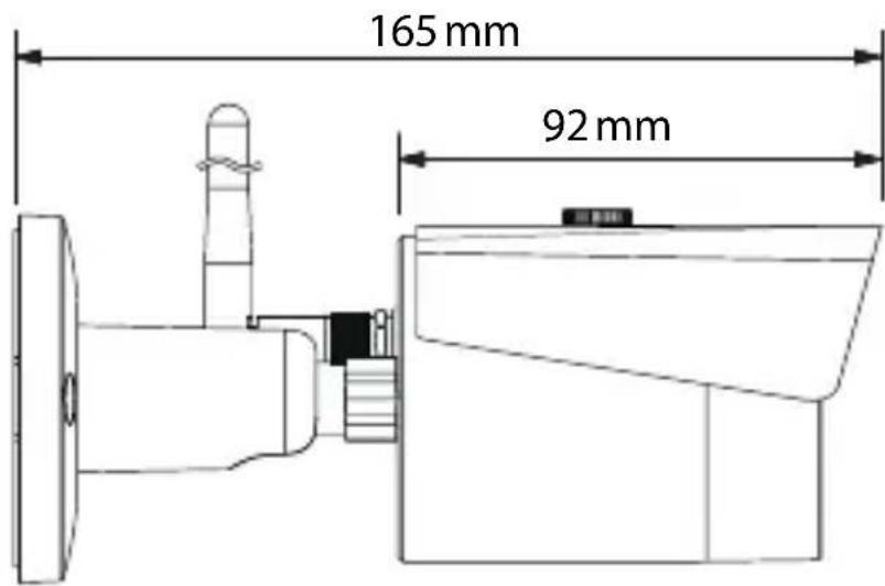 Burg Wächter BURGcam BULLET 3040 - Abmessungen - 1