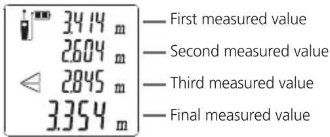 Burg Wächter ProfiScale 20 PS 7520 - Measuring indirect distance (Measurement via three distances) - 2