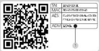 Burg Wächter secuENTRY pro 7116 - Administratorcode / QR-Code - 1