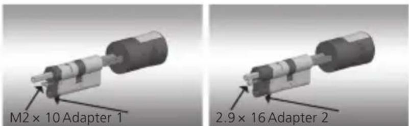 Burg Wächter secuENTRY pro 7116 - When installing the cylinder, proceed as follows: - 2