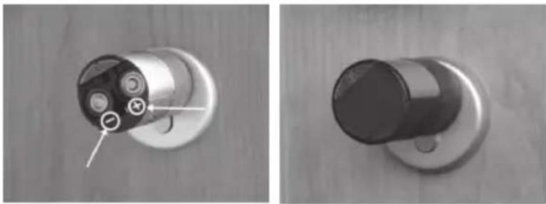 Burg Wächter secuENTRY easy 5601 - Changement de batterie du bouton (face intérieure) - 2