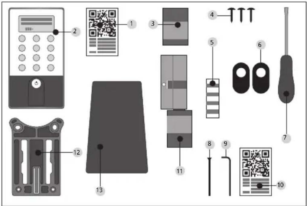 Burg Wächter secuENTRY easy 5601 - Verpackungsinhalt - 1